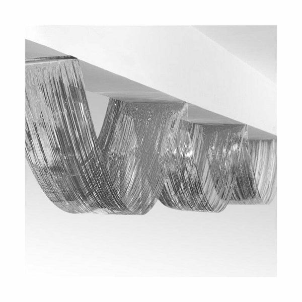 Décoration de plafond vague argentée 50 x 450 cm,Farfouil en fÃªte,Décorations
