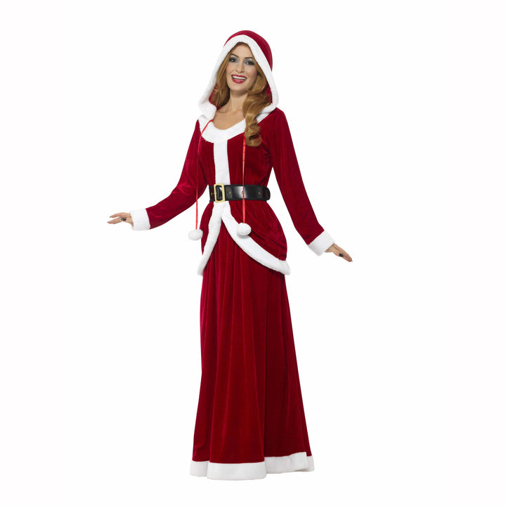 Déguisement adulte de Mère Noël élégante à capuche femme,Farfouil en fÃªte,Déguisements