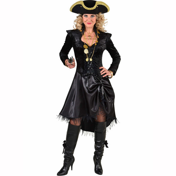 Déguisement adulte pirate / sorcière / steampunk noir femme,Farfouil en fÃªte,Déguisements