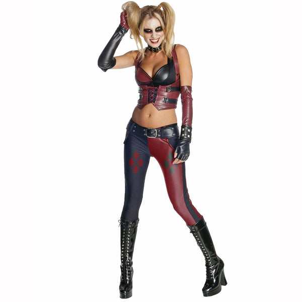 Déguisement adulte Premium Harley Quinn Arkham City™,Farfouil en fÃªte,Déguisements