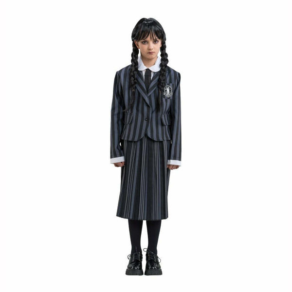Déguisement enfant / adolescente uniforme de Nevermore noir et gris licence officielle Mercredi™,Farfouil en fÃªte,Déguisements