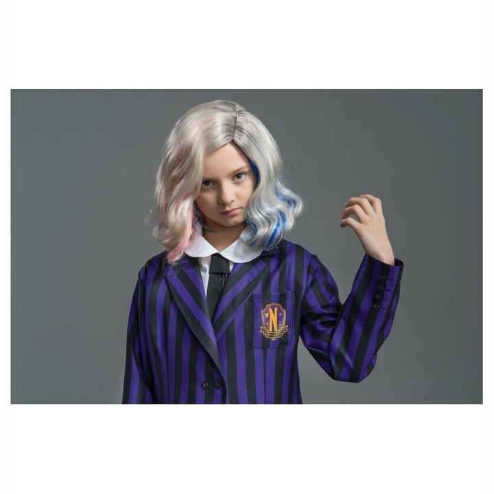 Déguisement enfant / adolescente uniforme de Nevermore noir et violet licence officielle Mercredi™,Farfouil en fÃªte,Déguisements