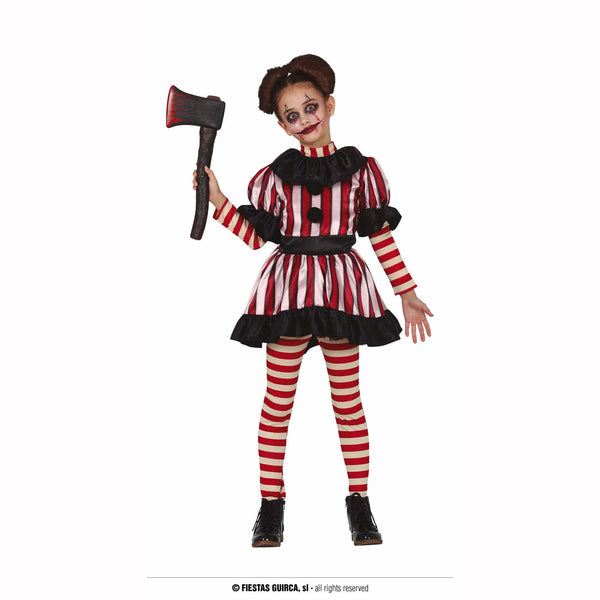Déguisement enfant clown sombre diabolique fille,3/4 ans,Farfouil en fÃªte,Déguisements