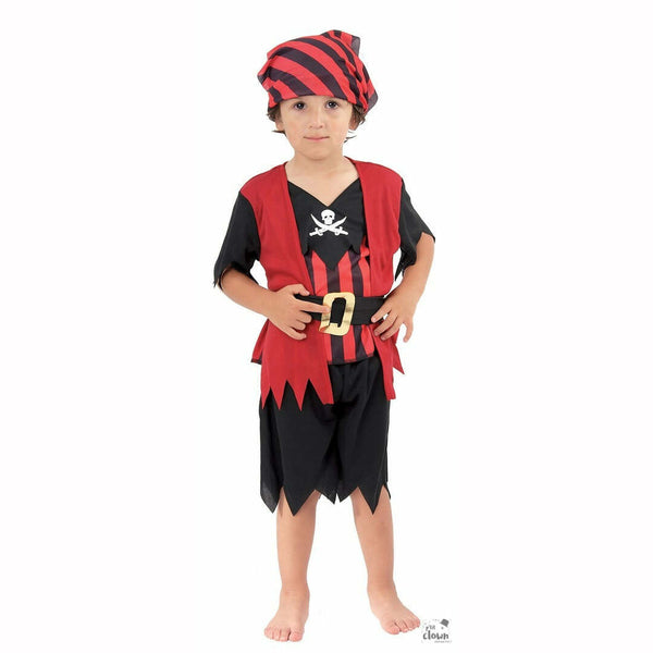 Déguisement enfant de pirate rouge et noir 3/4 ans,Farfouil en fÃªte,Déguisements
