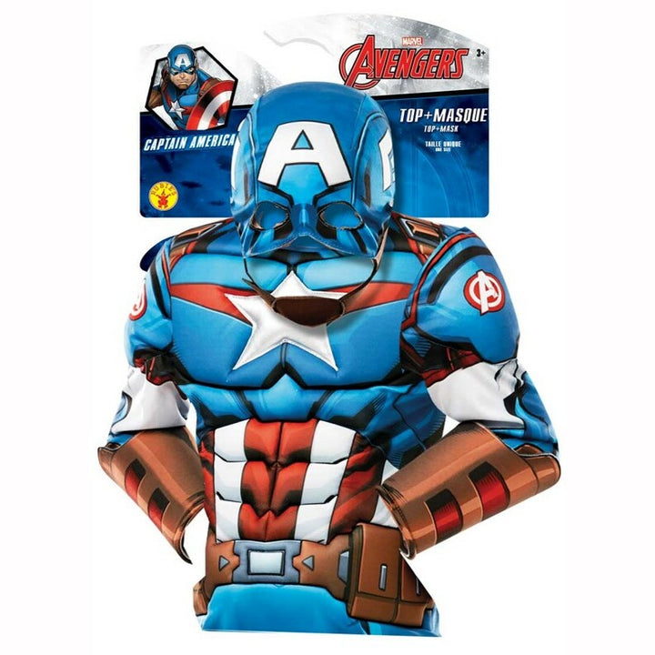 Déguisement enfant luxe Captain America™ Série animée sur cintre carton,Farfouil en fÃªte,Déguisements
