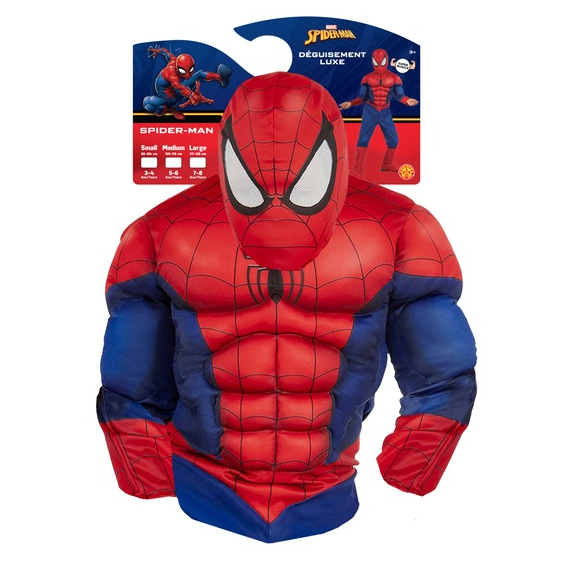 Déguisement enfant luxe Spider-Man™ sur cintre carton,Farfouil en fÃªte,Déguisements