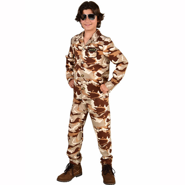 Déguisement enfant/ado soldat militaire du désert garçon,116 cm,Farfouil en fÃªte,Déguisements