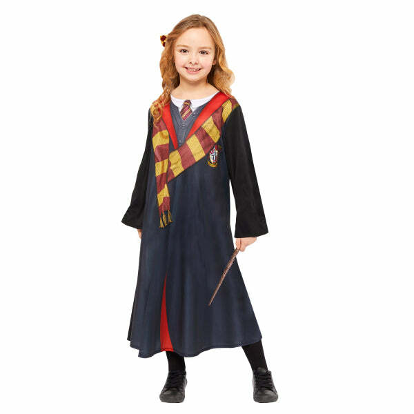 Harry Potter Hermione Granger Classic Girls Costume, Black & Red, Kids Size  Large (10-12) : : Autres