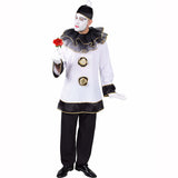 Deluxe Pierrot-Kostüm für Erwachsene für Herren
