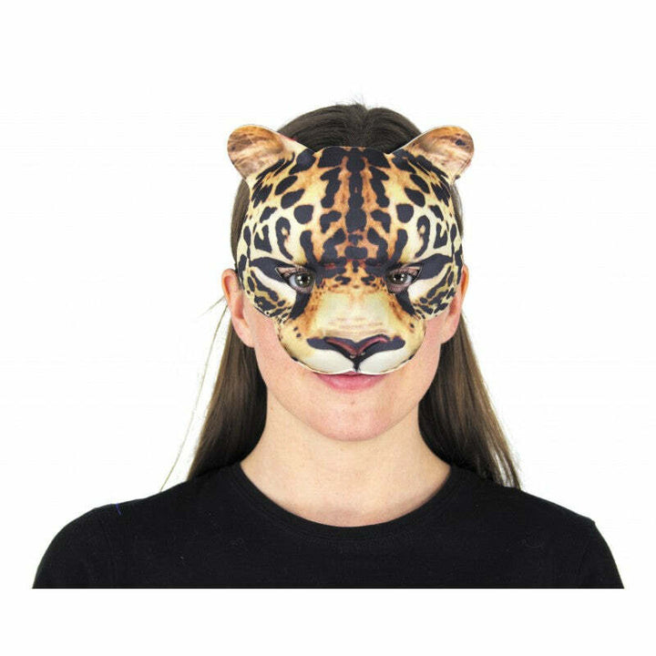 Demi-masque de jaguar réaliste,Farfouil en fÃªte,Masques