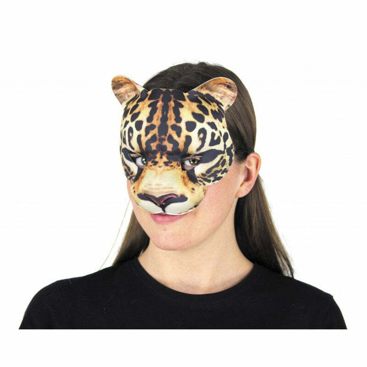 Demi-masque de jaguar réaliste,Farfouil en fÃªte,Masques