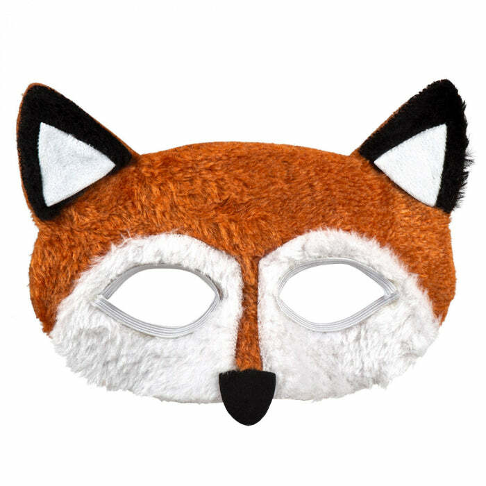 Demi-masque de renard en fausse fourrure,Farfouil en fÃªte,Masques
