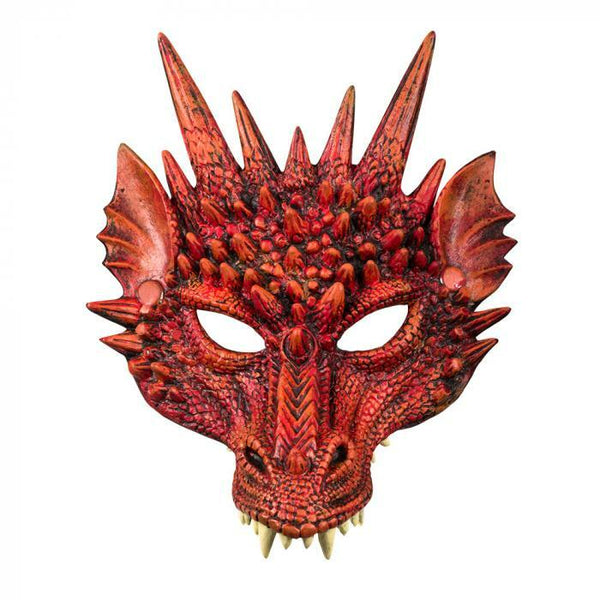 Demi-masque dragon rouge,Farfouil en fÃªte,Masques