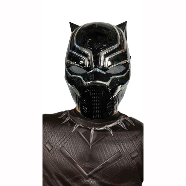 Demi-masque en plastique Black Panther™,Farfouil en fÃªte,Masques