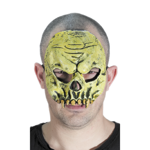 Demi-masque tête de mort zombie,Farfouil en fÃªte,Masques