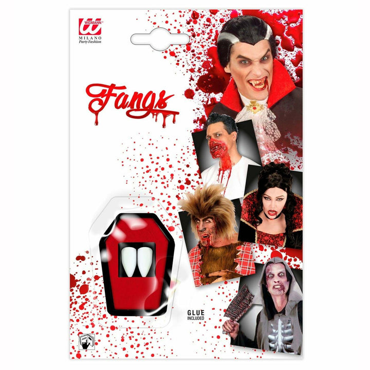 Dents de vampire avec fixateur adhésif,Farfouil en fÃªte,Effets spéciaux pour déguisements