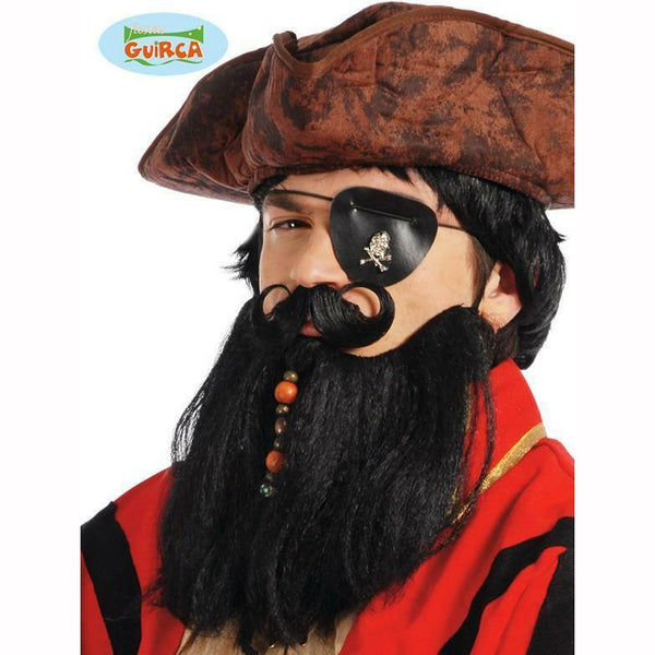 Ensemble barbe et moustache de pirate,Farfouil en fÃªte,Moustaches, barbes