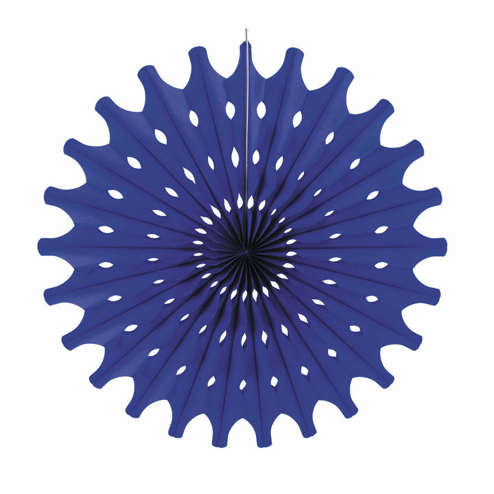 Éventail bleu électrique 53 cm,Farfouil en fÃªte,Pompons, suspensions