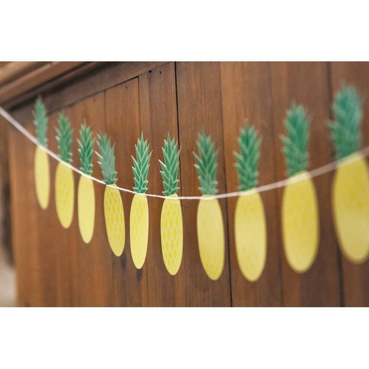 Guirlande Ananas jaune et vert 3 mètres,Farfouil en fÃªte,Guirlandes, fanions et bannières