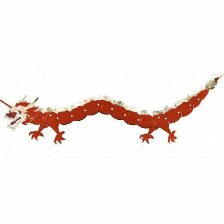 Guirlande articulable Dragon Nouvel An Chinois,Farfouil en fÃªte,Guirlandes, fanions et bannières