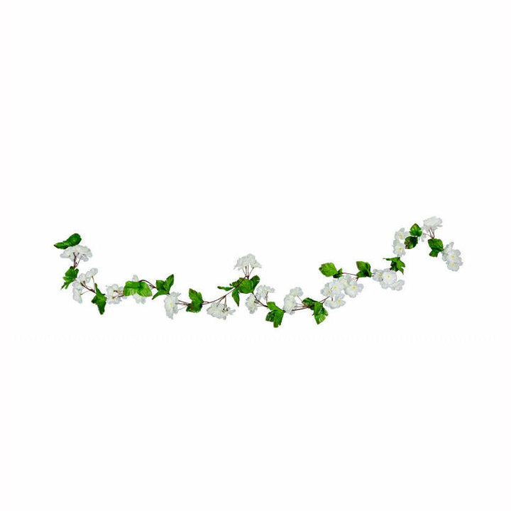 Guirlande de fleurs de cerisiers blanches,Farfouil en fÃªte,Guirlandes, fanions et bannières