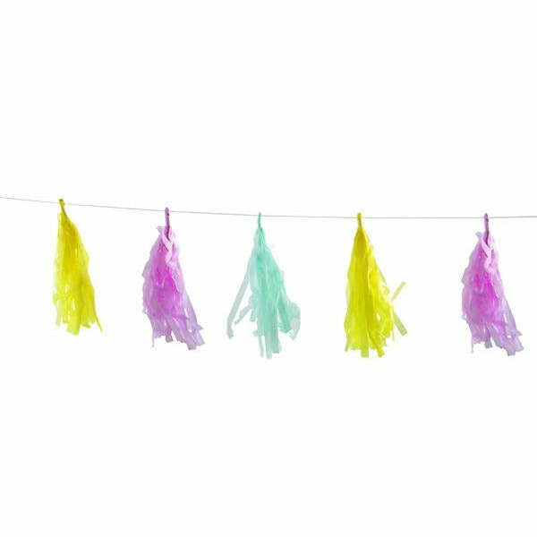 Guirlande de pompons en papier multicolore 2,5m,Farfouil en fÃªte,Guirlandes, fanions et bannières