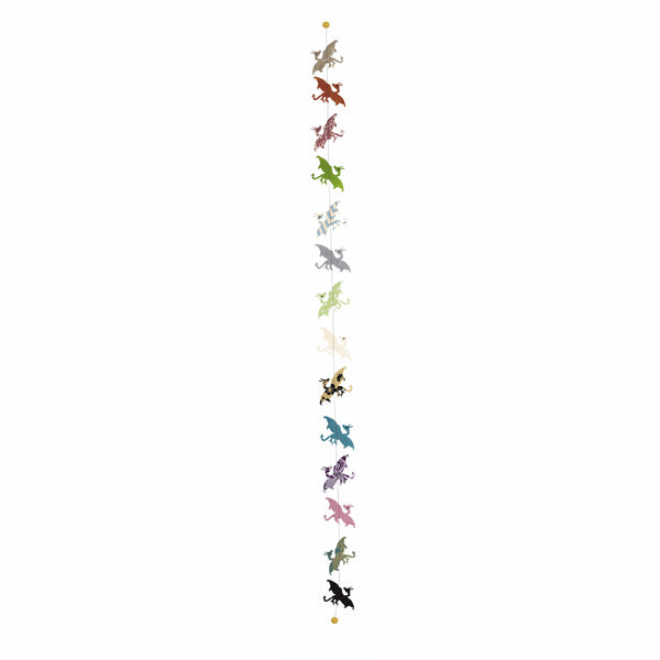 Guirlande dragons multicolores en lokta 1,80 mètres,Farfouil en fÃªte,Guirlandes, fanions et bannières