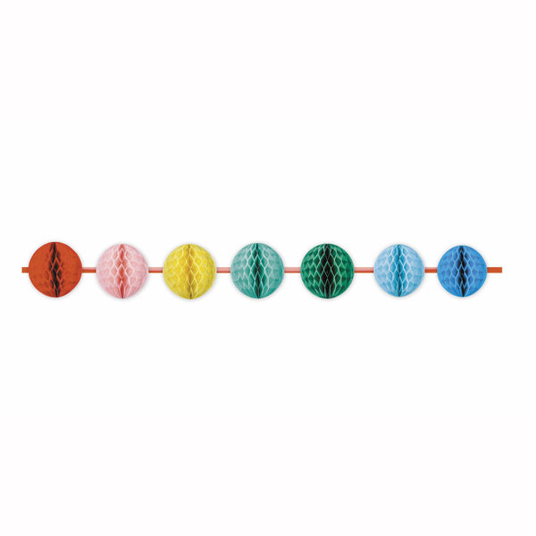 Guirlande mini-boules alvéolées multicolores 3 mètres,Farfouil en fÃªte,Guirlandes, fanions et bannières