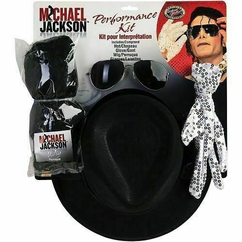Kit d'accessoires Michael Jackson®,Farfouil en fÃªte,Chapeaux