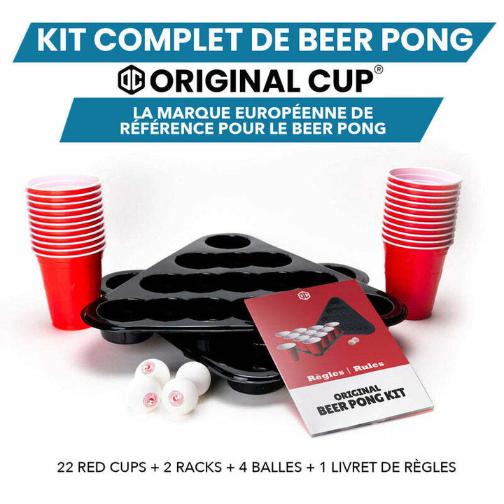 Kit de Beer pong américain Original Cup,Farfouil en fÃªte,Jeux entre amis