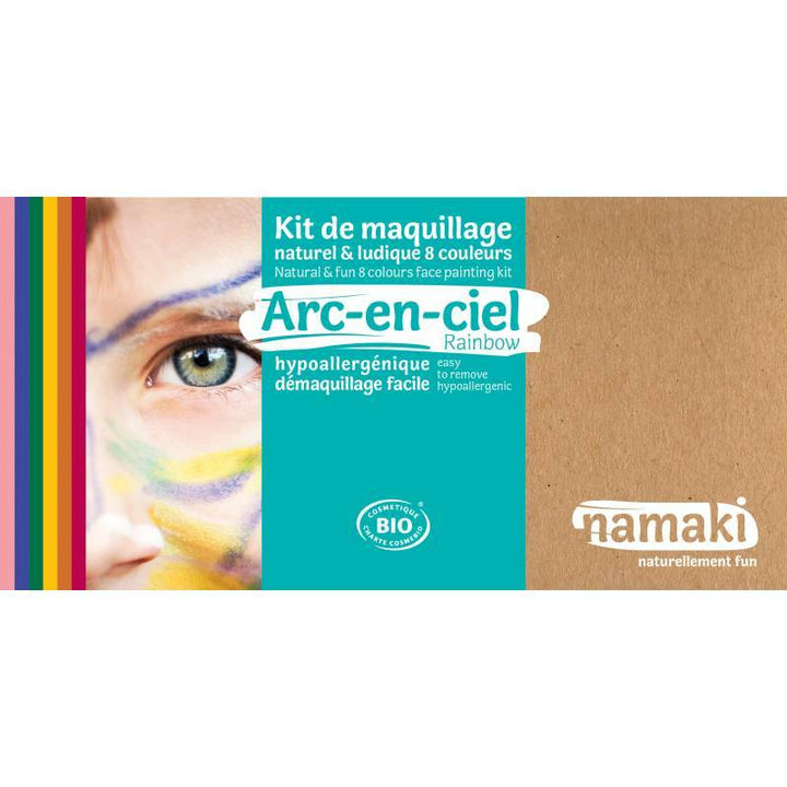 Kit de maquillage 8 couleurs Arc-en-ciel,Farfouil en fÃªte,Maquillage de scène