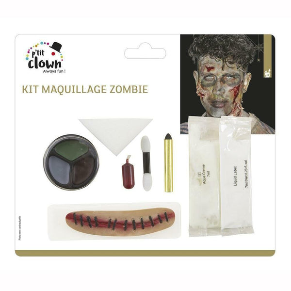 Kit de maquillage zombie blessure,Farfouil en fÃªte,Maquillage de scène