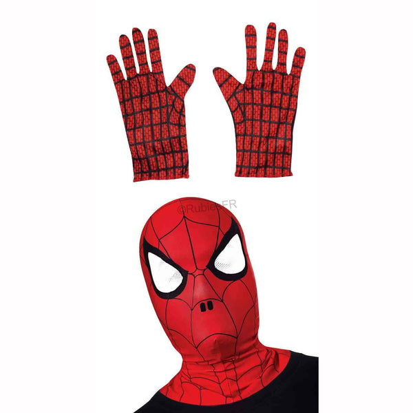 Kit Spiderman cagoule et gants enfant,Farfouil en fÃªte,Gants