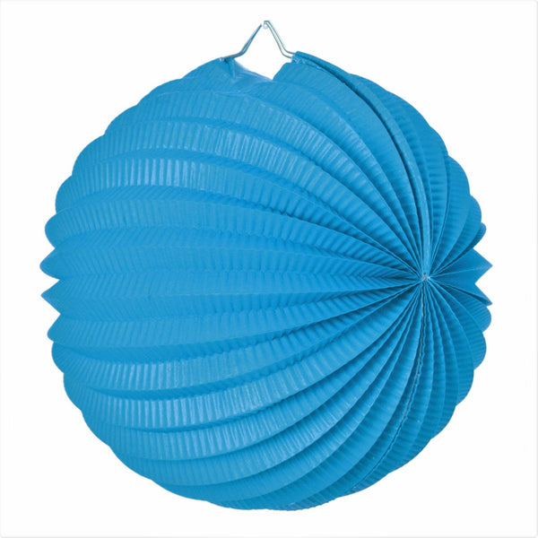 Lampion ballon bleu glacier 20 cm,Farfouil en fÃªte,Lampions, lanternes, boules alvéolés