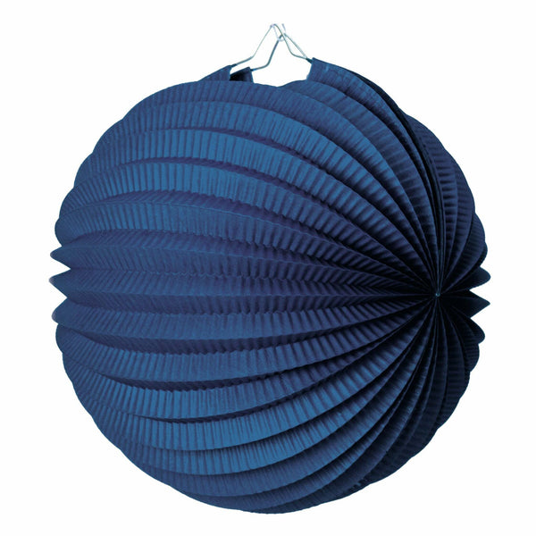 Lampion ballon bleu marine 30 cm,Farfouil en fÃªte,Lampions, lanternes, boules alvéolés