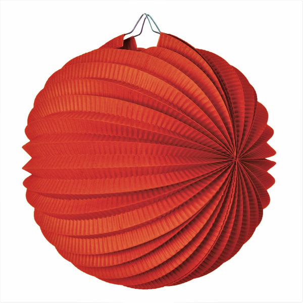 Lampion ballon rouge 30 cm,Farfouil en fÃªte,Lampions, lanternes, boules alvéolés