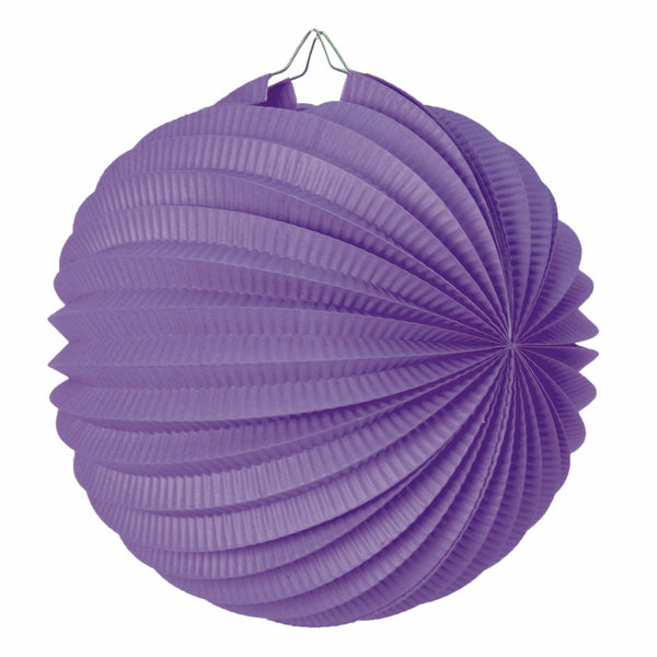 Lampion ballon violet 20 cm,Farfouil en fÃªte,Lampions, lanternes, boules alvéolés