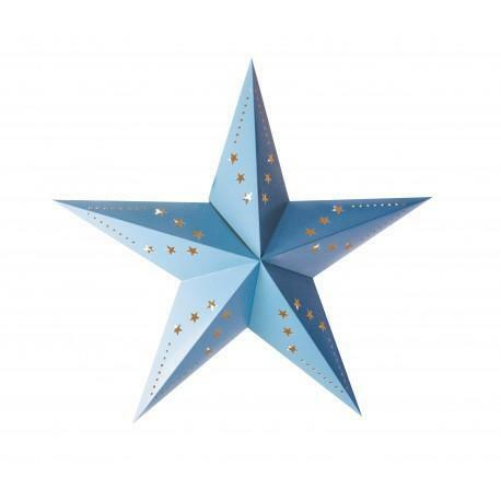 Lanterne étoile bleu pastel 30 cm,Farfouil en fÃªte,A definir