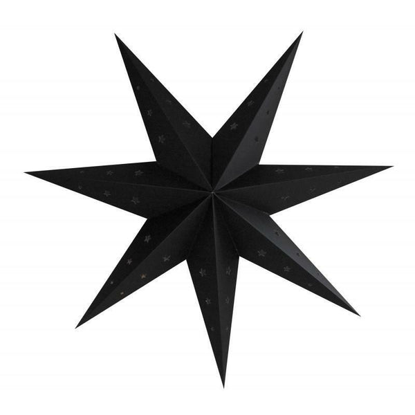 Lanterne étoile noire 70 cm,Farfouil en fÃªte,Lampions, lanternes, boules alvéolés