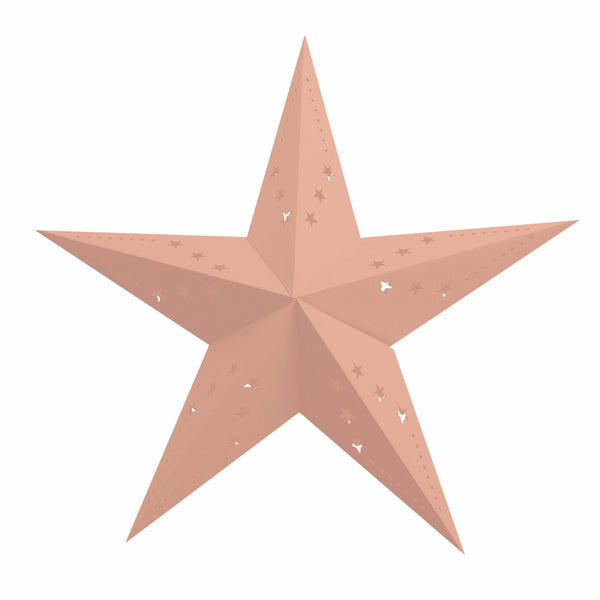 Lanterne étoile pêche pastel 30 cm,Farfouil en fÃªte,A definir