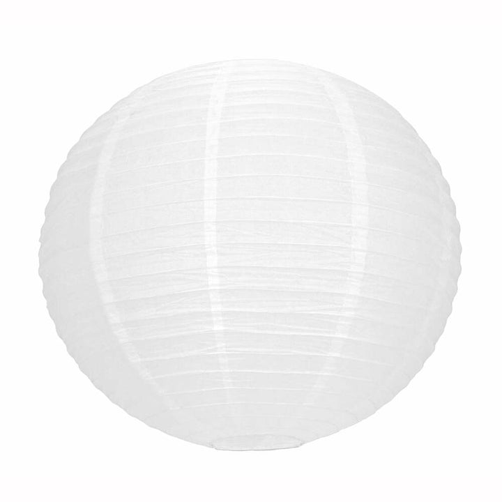 Lanterne japonaise blanche 50 cm,Farfouil en fÃªte,Lampions, lanternes, boules alvéolés