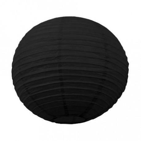 Lanterne japonaise noire 35 cm,Farfouil en fÃªte,Lampions, lanternes, boules alvéolés