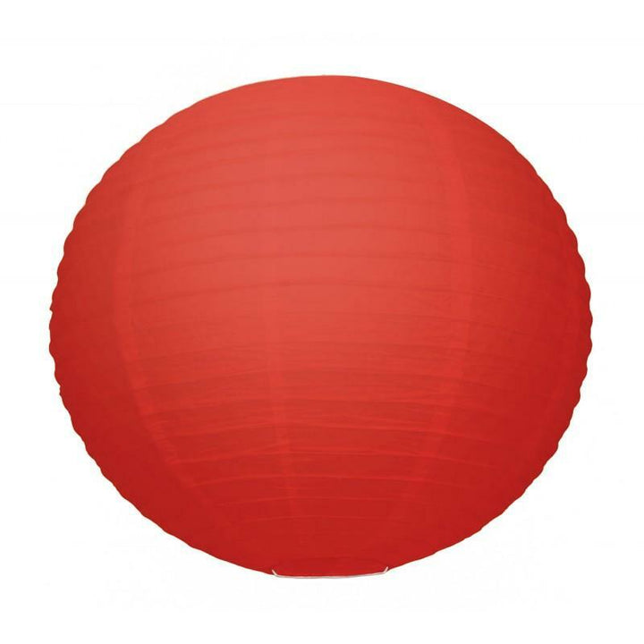 Lanterne japonaise rouge 35 cm,Farfouil en fÃªte,Lampions, lanternes, boules alvéolés