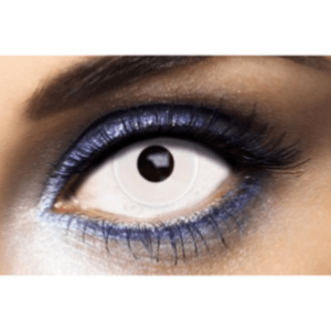 Lentilles de contact blanche White Out - 1 jour,Farfouil en fÃªte,Lentilles de contact