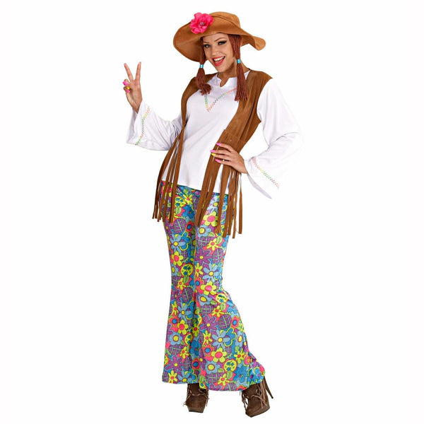 Location adulte hippie Woodstock femme,M,Farfouil en fÃªte,Déguisements et accessoires