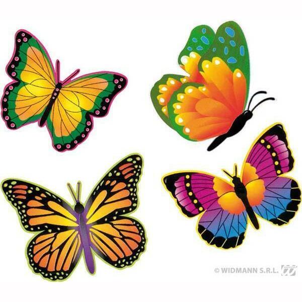 Lot de 4 papillons en carton 32cm,Farfouil en fÃªte,A definir