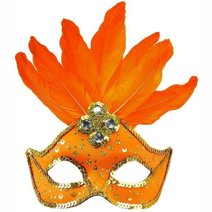 LOUP RIO ORANGE AVEC PLUMES FEMME,Farfouil en fÃªte,A definir