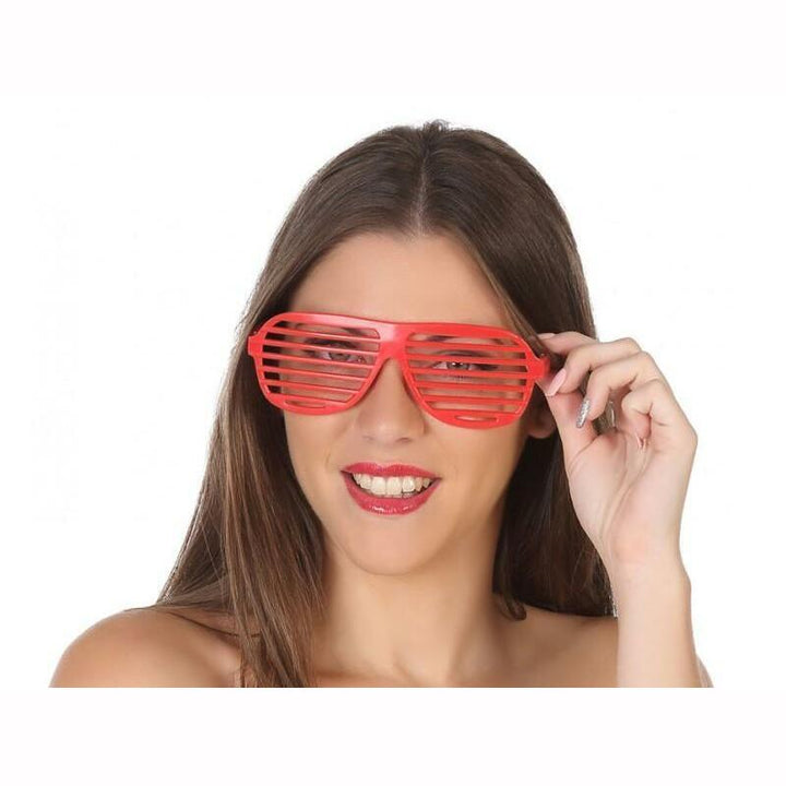 LUNETTES GRILLES ROUGE,Farfouil en fÃªte,Lunettes