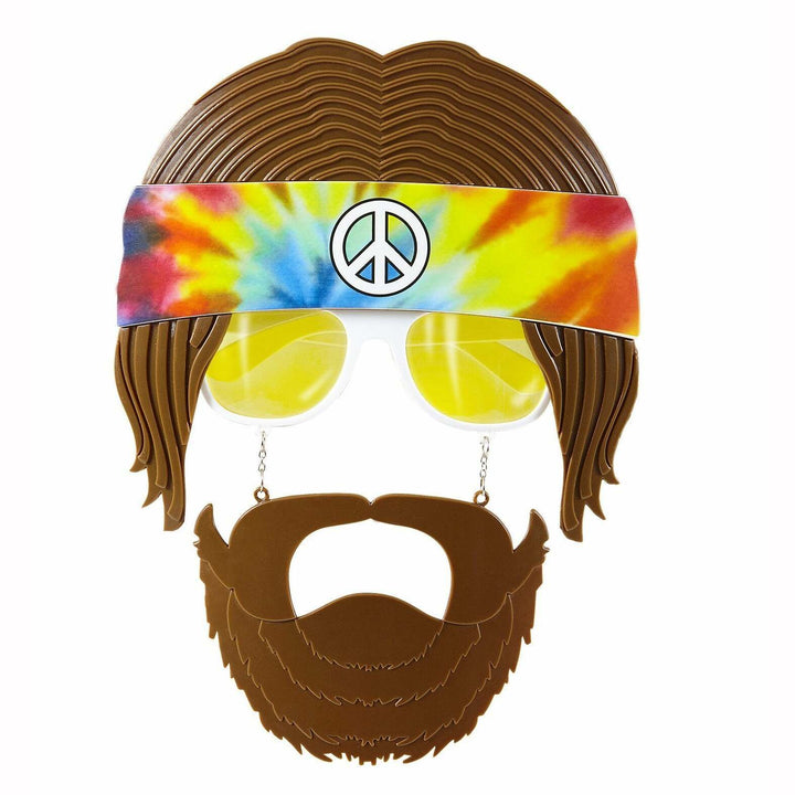 Lunettes hippie avec barbe,Farfouil en fÃªte,Lunettes