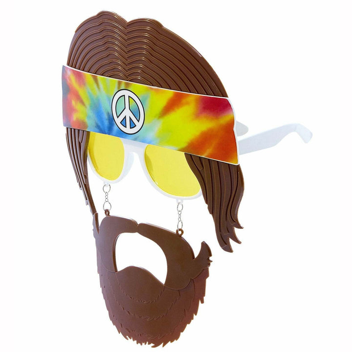 Lunettes hippie avec barbe,Farfouil en fÃªte,Lunettes